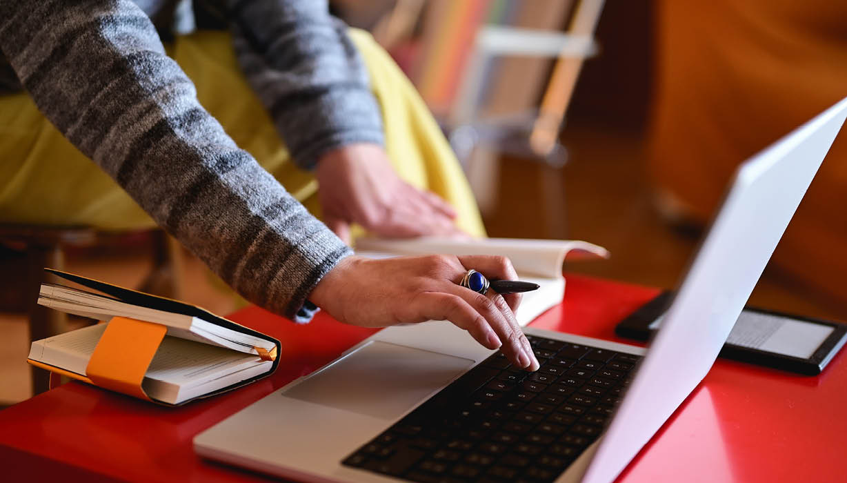 Person on laptop