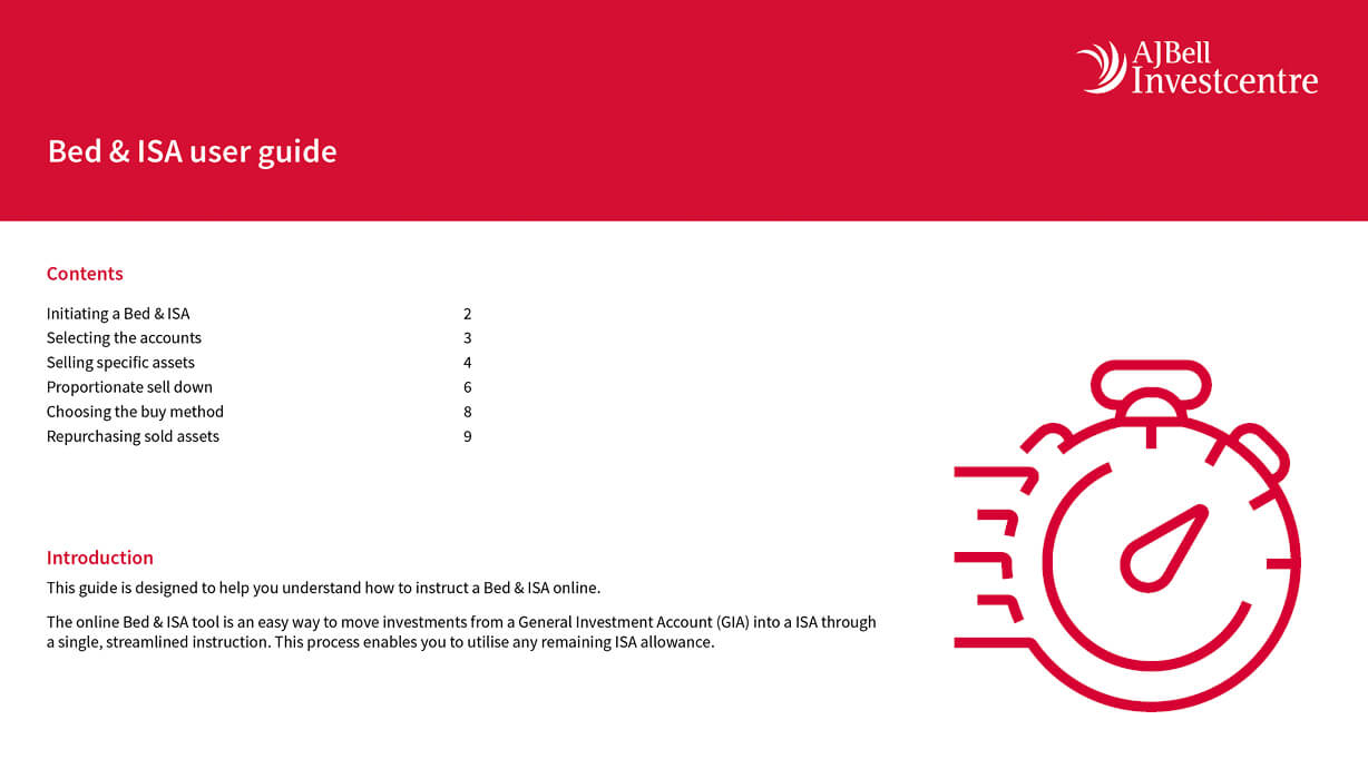 Bed & ISA user guide