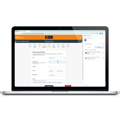 How can I populate client onboarding forms with ZeroKey? 