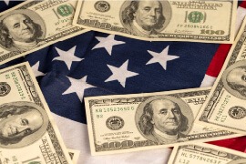 Dollar USA flag