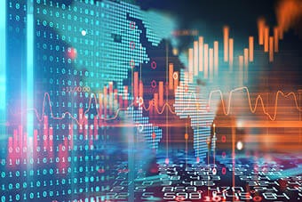 Financial markets graph 