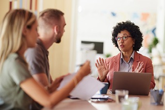 Talking at the table