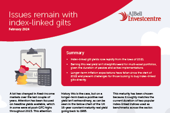 Issues remain with index-linked gilts whitepaper