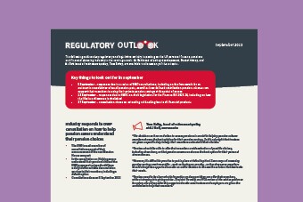 Regulatory outlook
