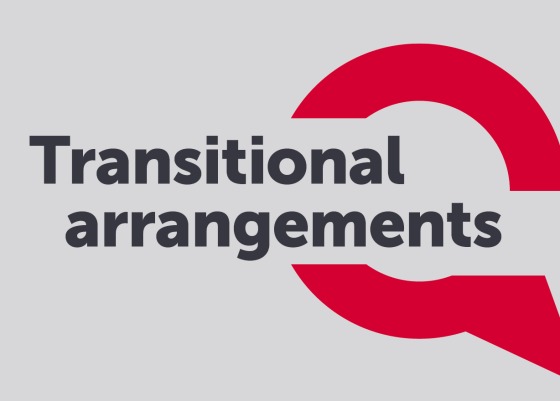 Transitional arrangements 