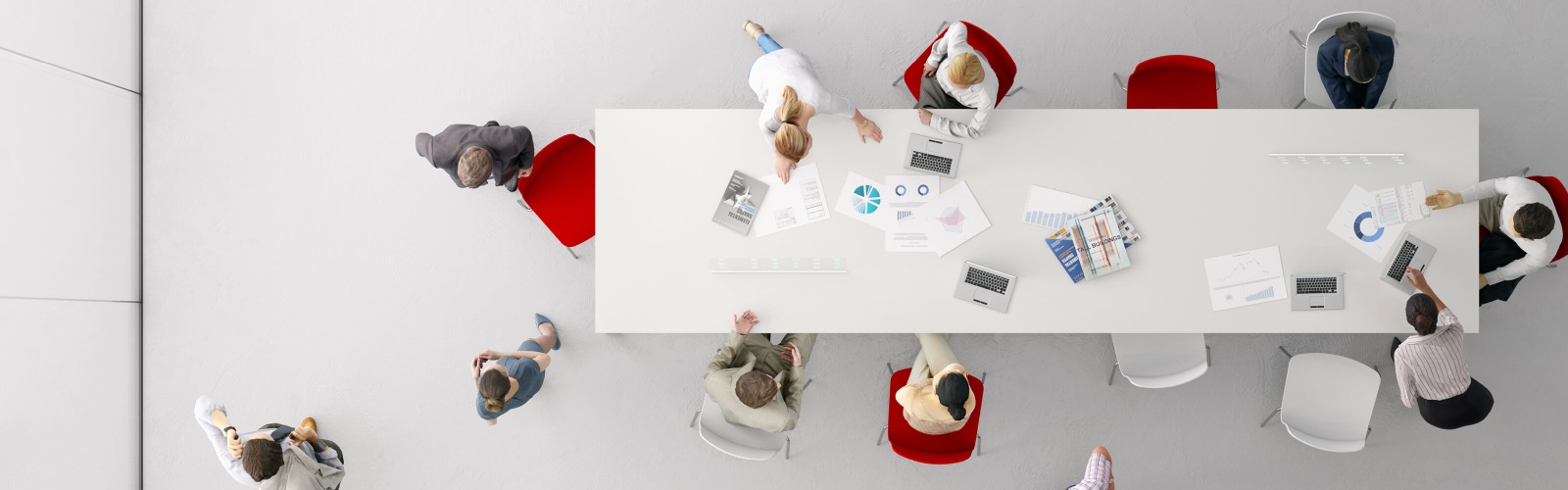 People working in an office