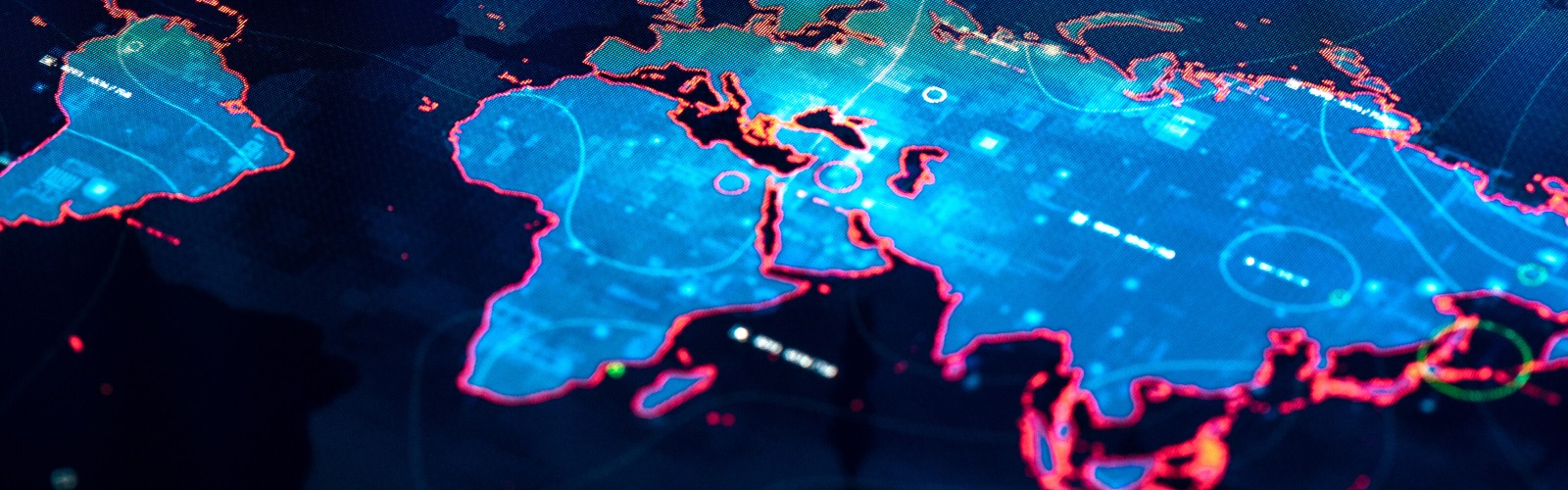 Asia on the world map