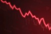 line graph red toned