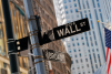 Wall street street sign 